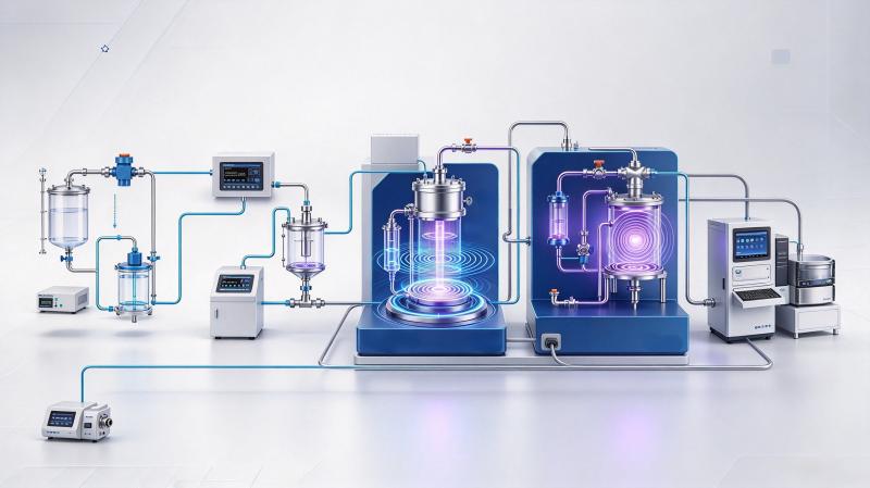 超声波与等离子体协同处理的集成反应器方案 | 纳米材料研究